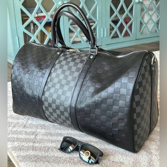 L Other - L Keepall Bandoulière 45 graphite damier duffle travel oversized